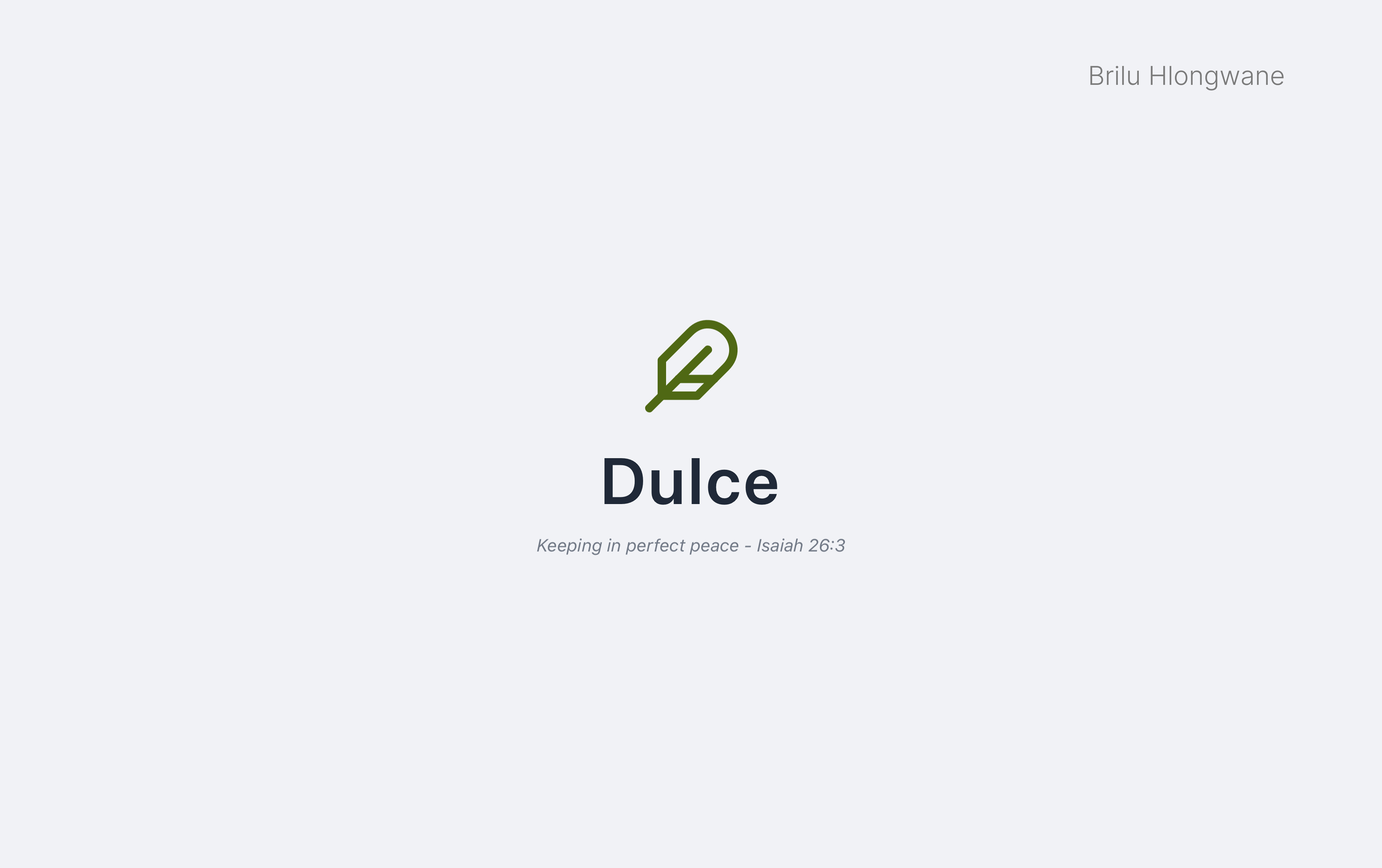 Dulce Wellness App
